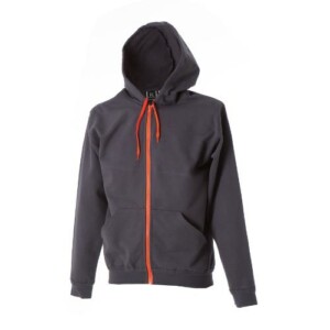 Brescia Man Grey Felpa Zip Lunga