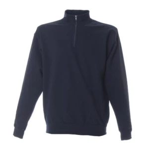 Piacenza Navy Felpa Zip Corta Uomo