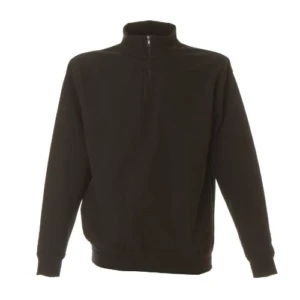 Piacenza Black Felpa Zip Corta Uomo