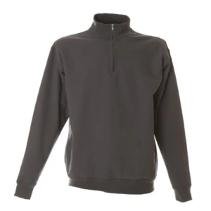 Piacenza Grey Felpa Zip Corta Uomo