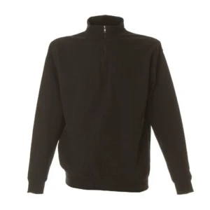 Grosseto Black Felpa Zip Corta