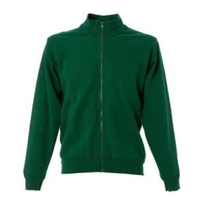 Modena Green Felpa Zip Lunga