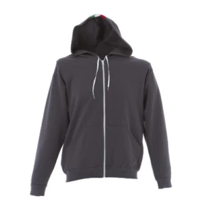Asti Grey Felpa Zip Lunga