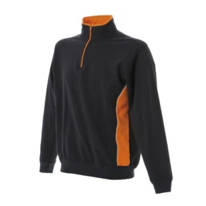 Bari Black/Orange Felpa Bicolore