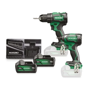 KIT Combo 18V HIKOKI - Trapano con percussione + avvitatore ad impulsi 1/4"