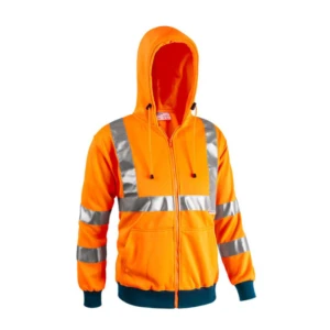 Felpa alta visibilità full zip Arancio SOTTOZERO